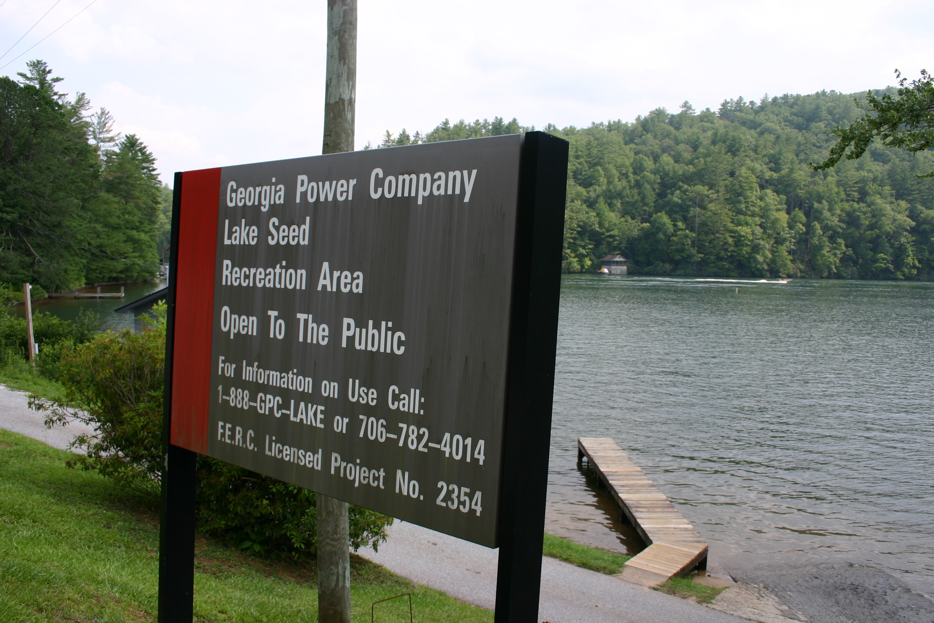 Scenic view of Lake Seed in Rabun County, Georgia