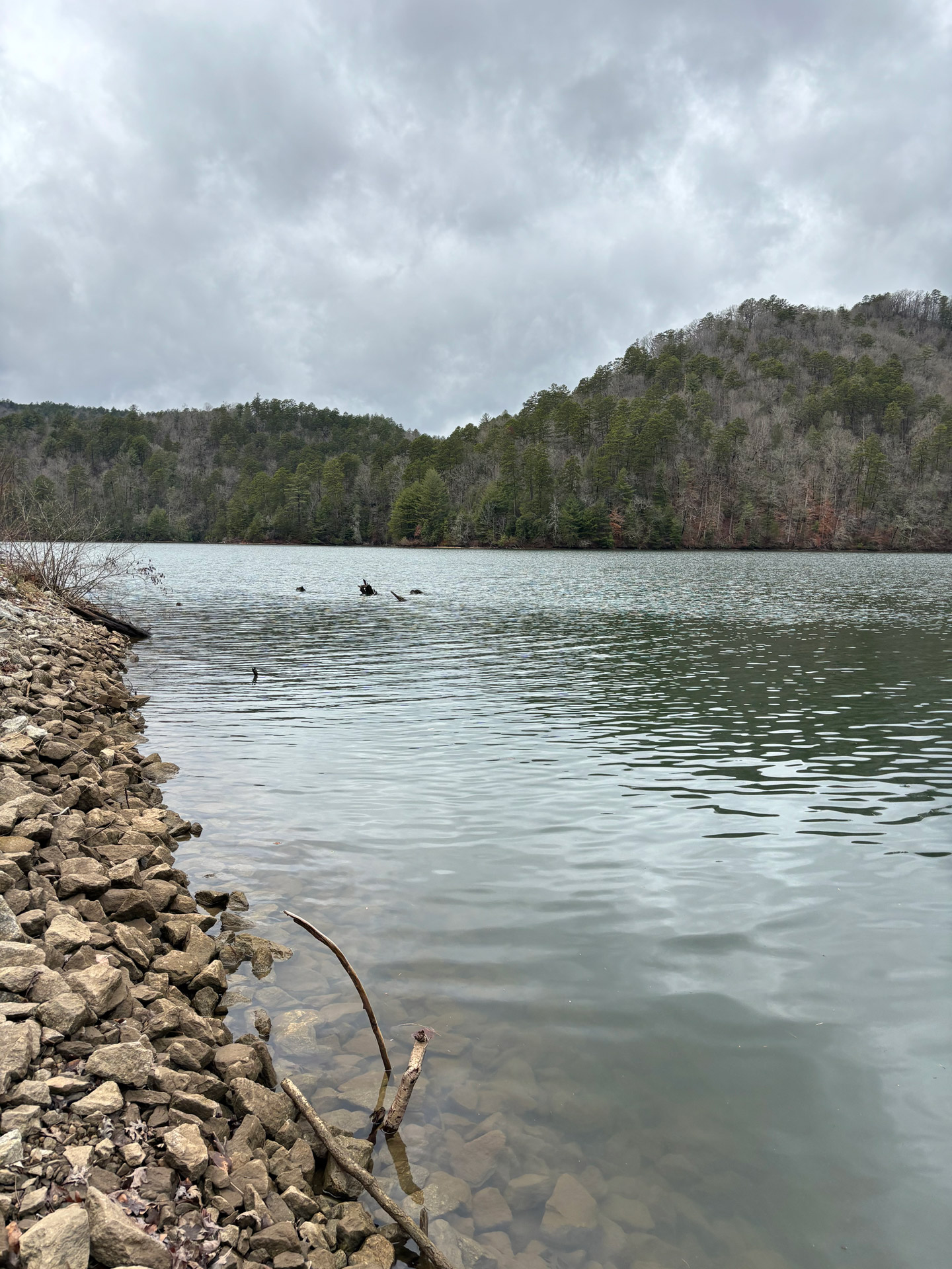 Scenic view of Lake Tugalo along the Georgia-South Carolina border